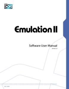 Software User Manual Version 1.0 End User License Agreement (EULA) Do not use this product until the following license agreement is understood and accepted. By using this product, or allowing anyone else to do so, you a