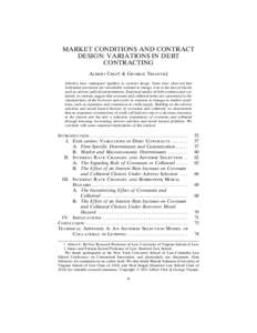 Market Conditions and Contract Design