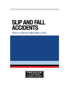 How to Hold a Property Owner Accountable for Your Slip and Fall Legal Disclaimer This book is designed to provide information about the subject matter covered. It is provided with the understanding that the author and t