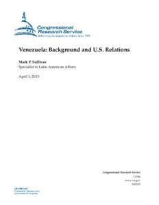 Venezuela: Background and U.S. Relations
