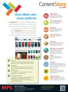 ContentStore From Drive eBook sales across platforms