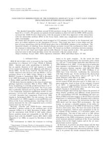 Draft version June 13, 2006 Preprint typeset using LATEX style emulateapj vXMM-NEWTON OBSERVATIONS OF THE SUPERNOVA REMNANT IC443: I. SOFT X-RAY EMISSION FROM SHOCKED INTERSTELLAR MEDIUM E. Troja1 , F. Bocchin