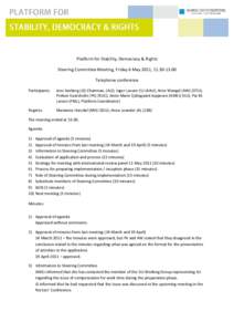 Pakistan Muslim League / Agenda / Government / Politics / Meetings / Parliamentary procedure / Minutes