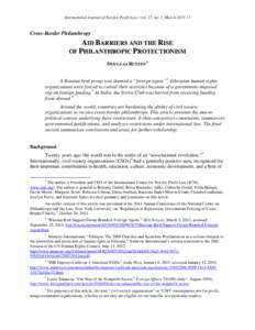 International Investment Treaty Protection of Not-for-Profit Organizations