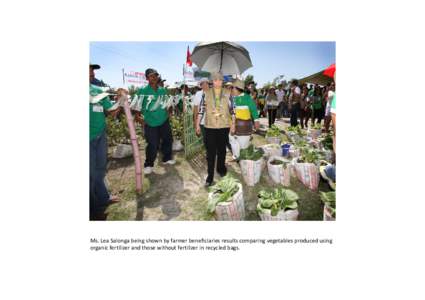 United Nations / Kapampangan people / Lea Salonga / Food and Agriculture Organization / Farmer Field School / Organic fertilizer / La Paz /  Tarlac / Agriculture / Sustainable agriculture / Land management