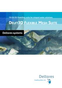 1D/2D/3D Modelling suite for integral water solutions  Delft3D Flexible Mesh Suite 1D/2D/3D Modelling suite for integral water solutions