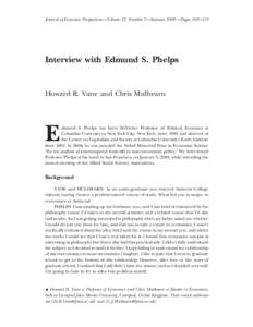Interview with Edmund S. Phelps