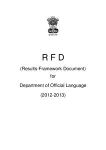 RFD (Results-Framework Document) for Department of Official Language[removed])