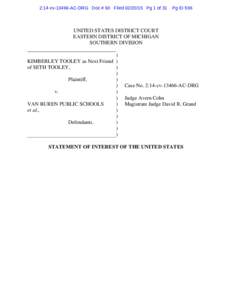 2:14-cvAC-DRG Doc # 60 FiledPg 1 of 31  Pg ID 596 UNITED STATES DISTRICT COURT EASTERN DISTRICT OF MICHIGAN