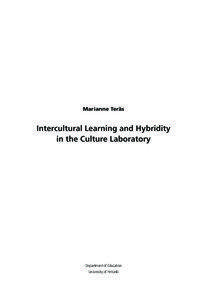 Marianne Teräs  Intercultural Learning and Hybridity