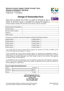 Change of Ownership Form ICS Mar 2010x