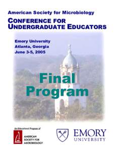 Microsoft Word - ASMCUE 2005 Final Program.doc