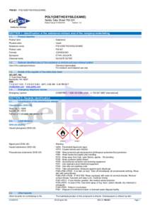 PSIPOLY(DIETHOXYSILOXANE)  POLY(DIETHOXYSILOXANE) Safety Data Sheet PSI-021 Date of issue: 