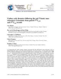 Article Volume 13, Number 9 19 September 2012 Q09008, doi:[removed]2012GC004150 ISSN: [removed]