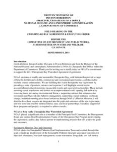 NMFS cleared - Chesapeake Bay - Sen EPW (Robertson[removed]docx