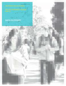 UC Accountability Report 2011 Data Glossary