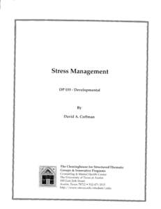 Stress Management DPDevelopmental By  David A. Coffman