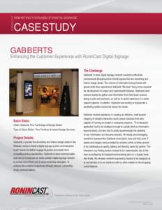 RON NINCAST REWRITING THE RULES OF DIGITAL SIGNAGE  CASE STUDY