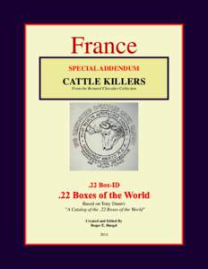 FRANCE  France SPECIAL ADDENDUM  CATTLE KILLERS