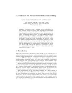 Certificates for Parameterized Model Checking