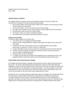 Microsoft Word - Collegian Advisory Committee Report 2 May 08.doc
