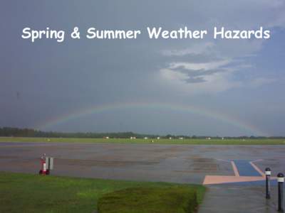 Spring & Summer Weather Hazards  Services  