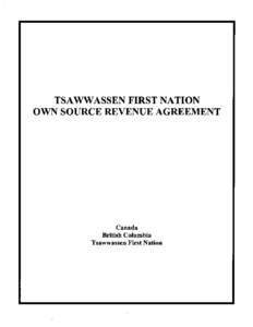 Published under the authority of the Minister of Indian Affairs and Northern Development and Federal Interlocutor for Métis and Non-Status Indians Ottawa, 2010 www.ainc-inac.gc.ca