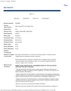 County of Los Angeles - Job details