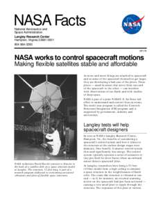 NASA Facts National Aeronautics and Space Administration Langley Research Center Hampton, Virginia[removed][removed]