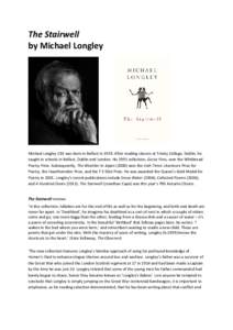 The Stairwell  by Michael Longley     