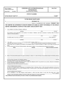 State of Alabama Unified Judicial System Form CR-13 Rev.4/99