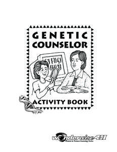 Genetic  Counselor activity book
