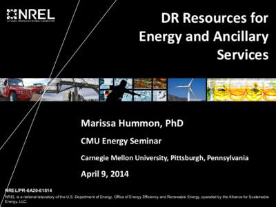 DR Resources for Energy and Ancillary Services (Presentation), NREL (National Renewable Energy Laboratory)