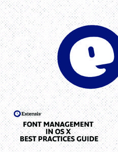 Font Management in OS X: Best Practices Guide
