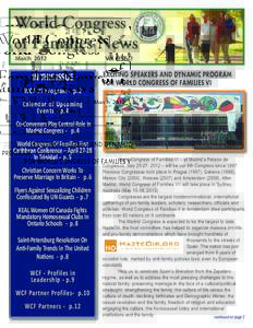 World Congress of Families News March 2012 IN THIS ISSUE