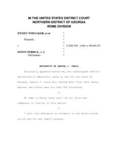 Evidence law / Notary / Sonny Perdue / Sheriffs in the United States / Perdue / Sex offender registration / Law / Legal documents / Affidavit