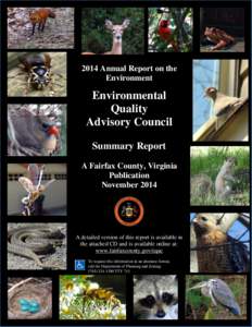 2014 Annual Report on the Environment--Summary Report, Fairfax County, Virginia