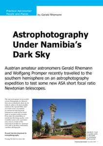 Practical Astronomer People and Places by Gerald Rhemann  Astrophotography