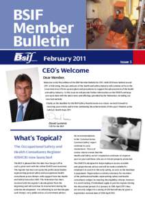BSIF Member Bulletin FebruaryIssue 5