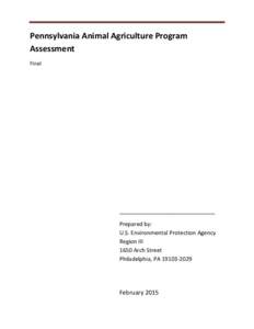 Pennsylvania Animal Agriculture Program Assessment Interim Final Report