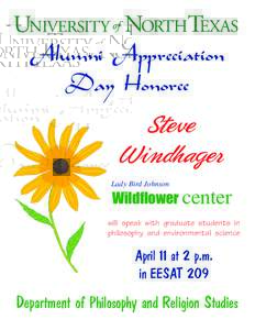 Alumni Appreciation Day Honoree Steve Windhager Lady Bird Johnson