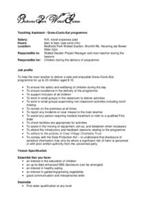 Microsoft Word - Teaching Assistant Job profile draft 15 April 15