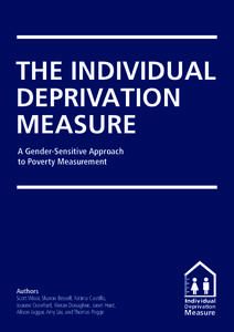 THE INDIVIDUAL DEPRIVATION MEASURE A Gender-Sensitive Approach to Poverty Measurement