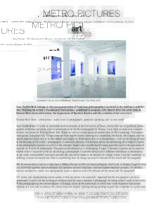 METRO PICTURES Hatt, Etienne. “The Movement of Memory: An Interview with Sara VanDerBeek” Art Press (February 28, Installation View of “Sara VanDerBeek”, Metro Pictures, New York, Sara VanDerBeek be