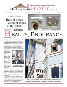 LEGACY  Exploring Eureka’s historic neighborhoods A rchitectural Volume 2, Issue 2