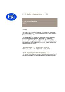 ETCI Safety Committee – TC5  ETCI Annual ReportScope