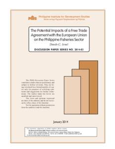 The Potential Impacts of a Free Trade Agreement with the European Union on the Philippine Fisheries Sector