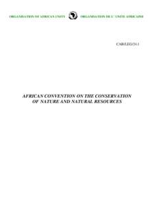 ORGANISATION OF AFRICAN UNITY  ORGANISATION DE L’ UNITE AFRICAINE CAB/LEG/24.1