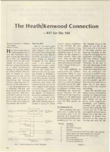 The Heath/Kenwood Connection - RIT for the 104 Need for RIT  Robert B. Lunsford, Jr. WB5QGI
