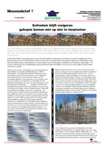 Nieuwsbrief 7  Stichting Bewaking Afspraken Tracébesluit/Bestuursovereenkomst A4 Delft-Schiedam
